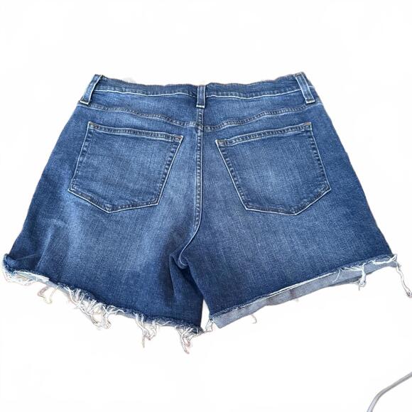 J.Crew Denim Cutoff Shorts Womens 29 High Rise Raw Hem Mid Wash Summer - Picture 3 of 5
